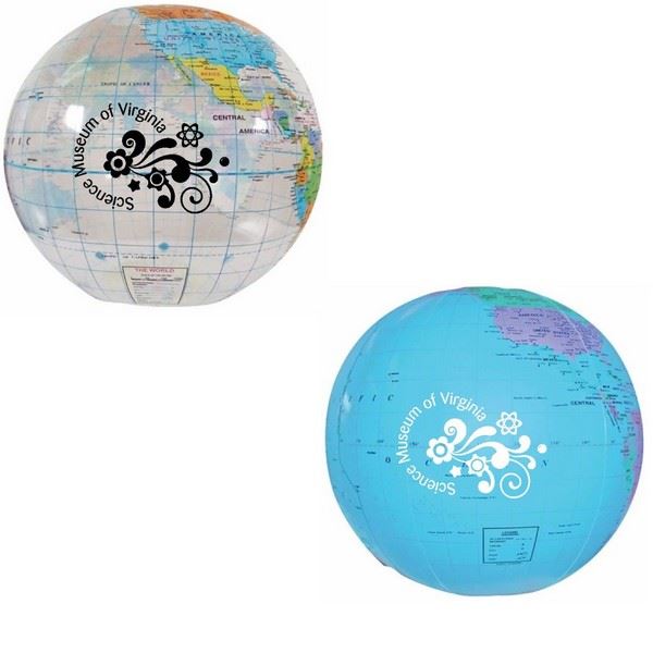 TGB16378 Globe Beach Ball 16" With Custom Imprint
